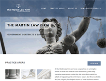 Tablet Screenshot of martin-lawfirm.com